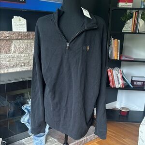 Polo Ralph Lauren Black Zip-Up Men's Sweater